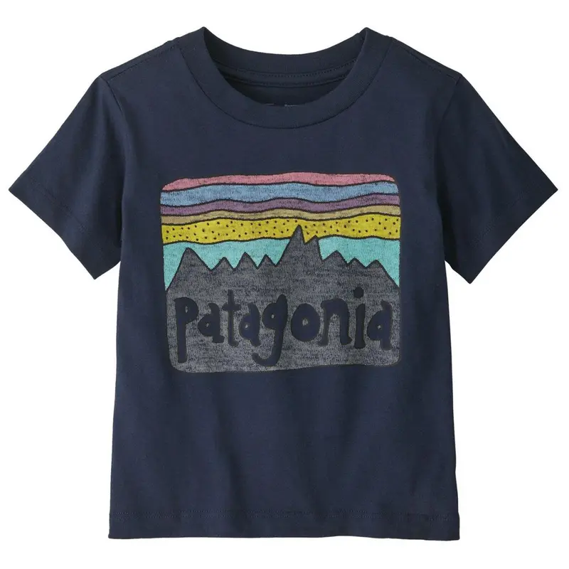 Patagonia Baby Fitz Roy Skies T-Shirt New Navy