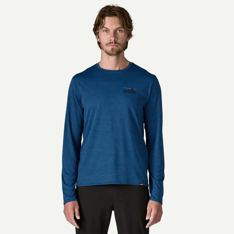 Patagonia Herren Long-Sleeved Capilene Cool Daily Graphic Shirt '73 Skyline