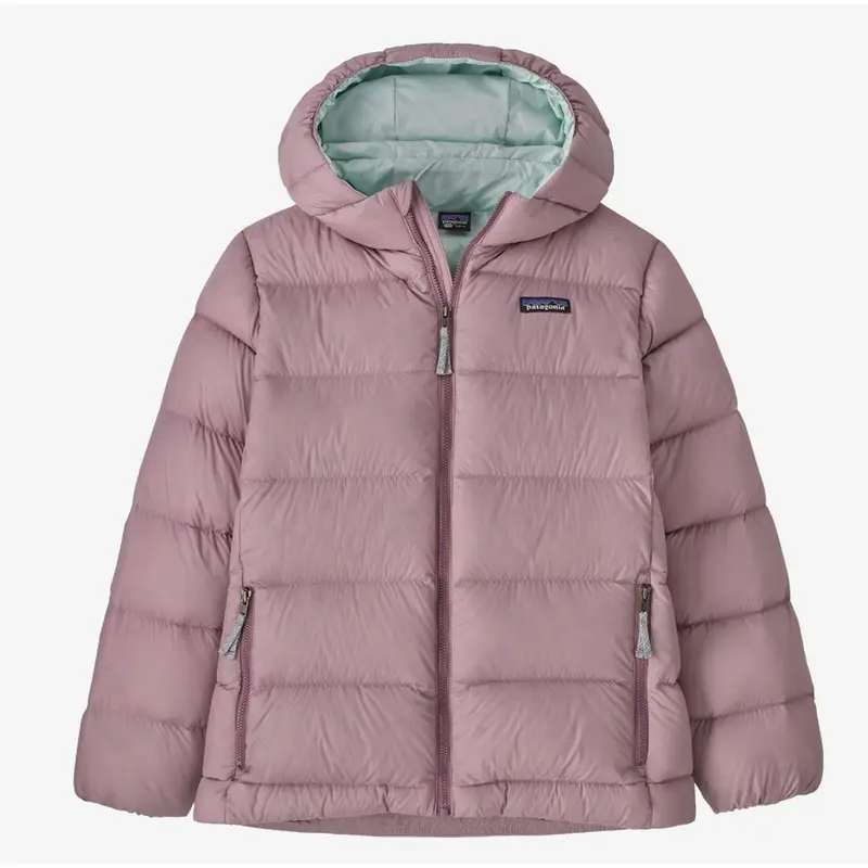 Patagonia K Hi-Loft Down Sweater Hoody stormy mauve Kinder Daunenjacke