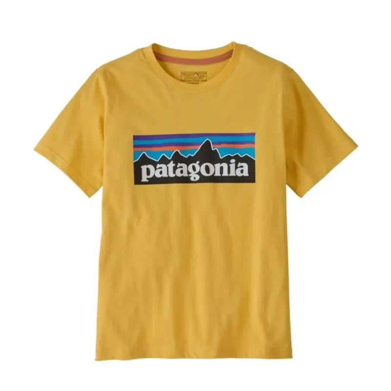 Patagonia Kids' P-6 Logo T-Shirt Yellow