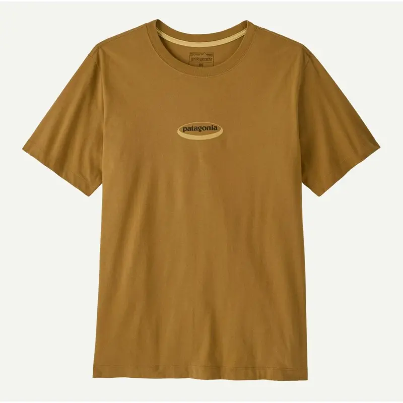 Patagonia M `95 Oval Logo T-Shirt bobcat brown sunshine Herren