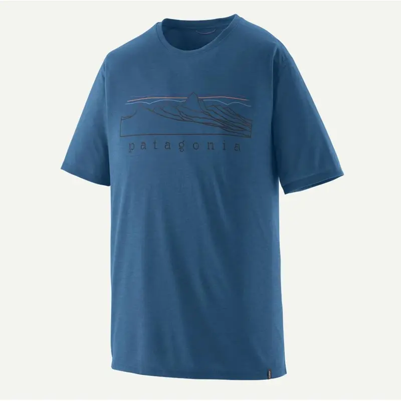 Patagonia M Cap Cool Trail Shirt - Stratapeaks aquatic blue Herren T-Shirt