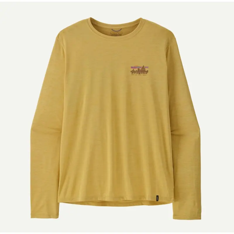 Patagonia M L/S Cap Cool Daily Shirt `73 Skyline light limestone yellow x-dye Herren Longsleeve