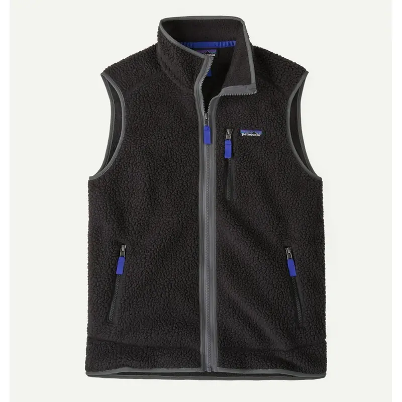 Patagonia M Retro Pile Vest black forge grey Herren Weste