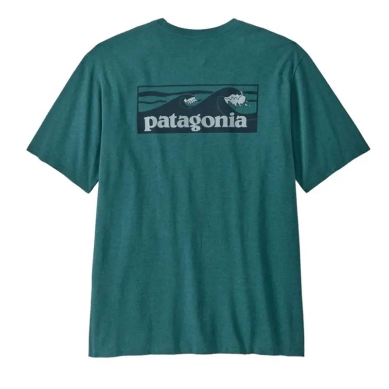 Patagonia Men's Boardshort Logo Pocket Responsibili-Tee Wetland Blue