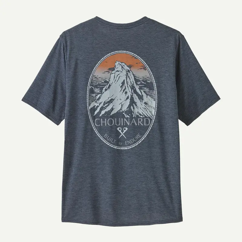 Patagonia Men's Capilene Cool Daily Graphic Shirt - Lands Smolder Blue X-Dye
