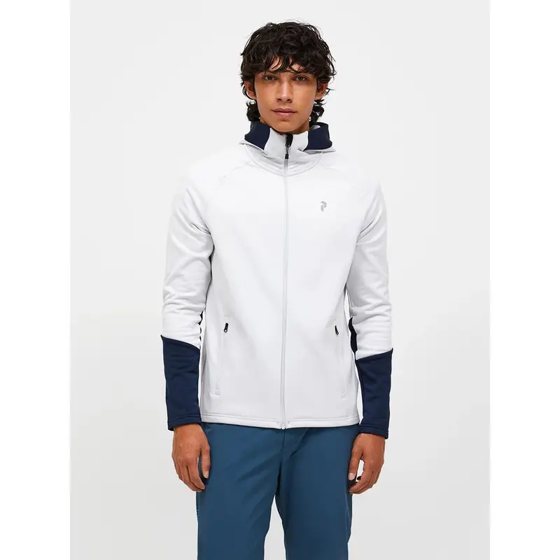 Peak Performance Herren Rider Essentials Midlayer Zip Hood Antarctica Blue Shadow