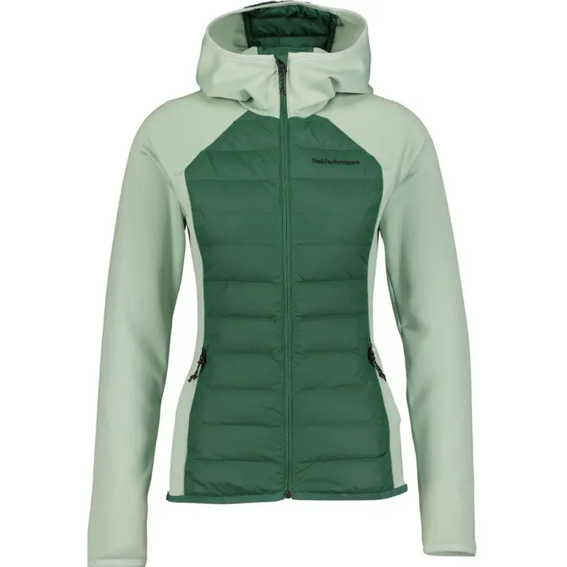 Peak Performance W Down Hybrid Hood Jacket smoke pine Damen Daunenjacke