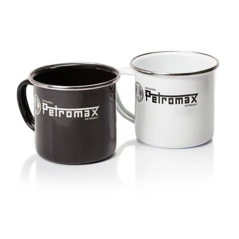 Petromax Emaille Becher Weiß/ Schwarz