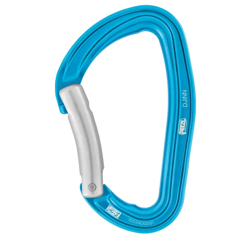 Petzl DJINN Karabiner zum Felsklettern turquoise