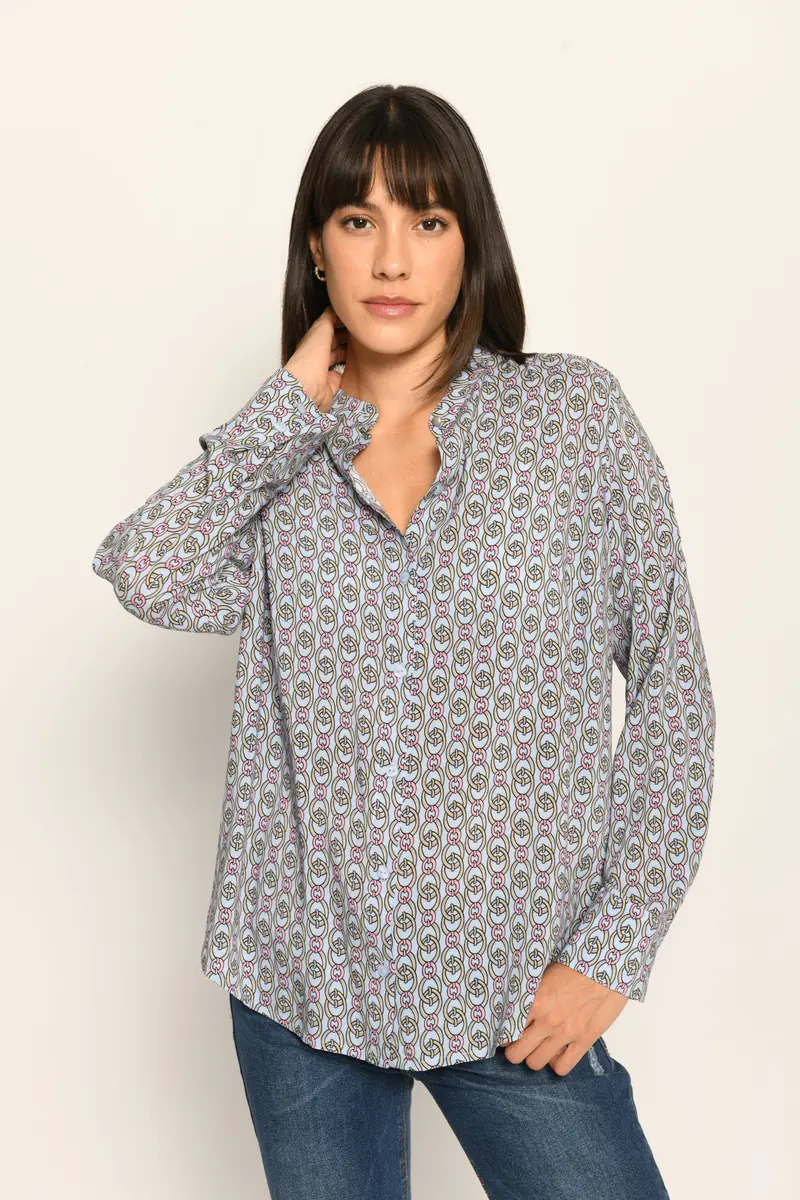 Printbluse im Landhaus-Look
