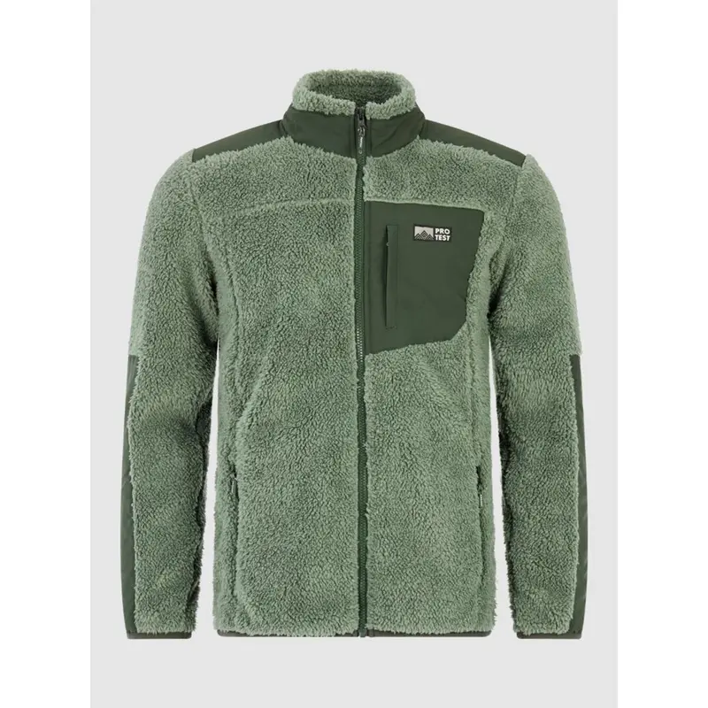 Protest Bleaker Men Outdoor Fleece Sweatjacke - Aspen Green