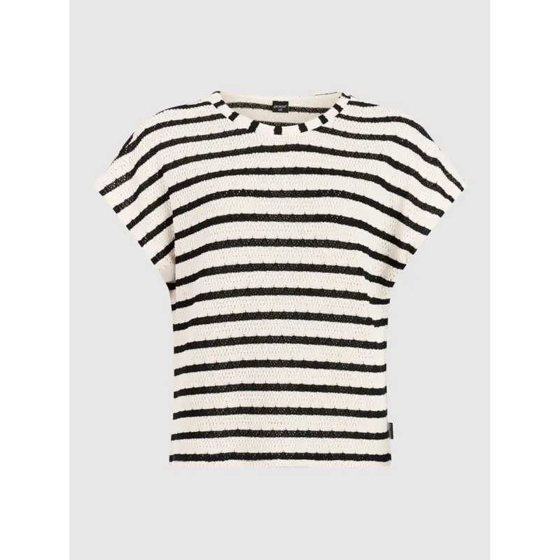 Protest Ester Gestreiftes T-Shirt Women - Kit Offwhite