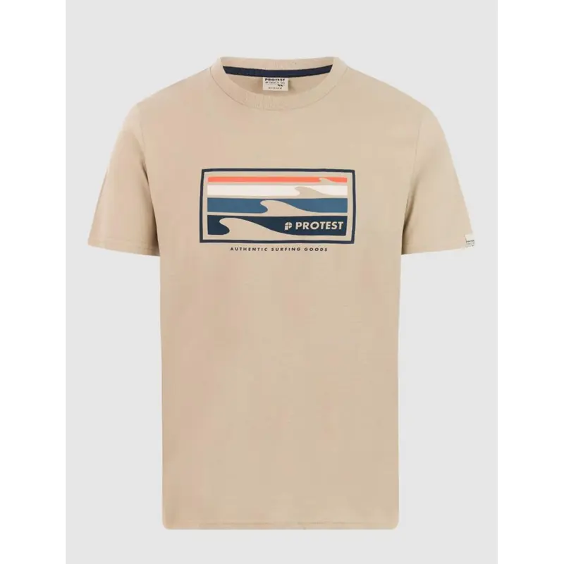 Protest Hanwell M bamboo beige Herren T-Shirt