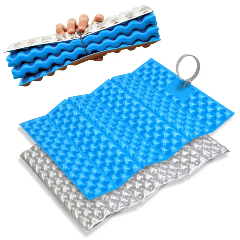 RastPlatz faltbares Sitzkissen Alu beschichtet | Lightblue