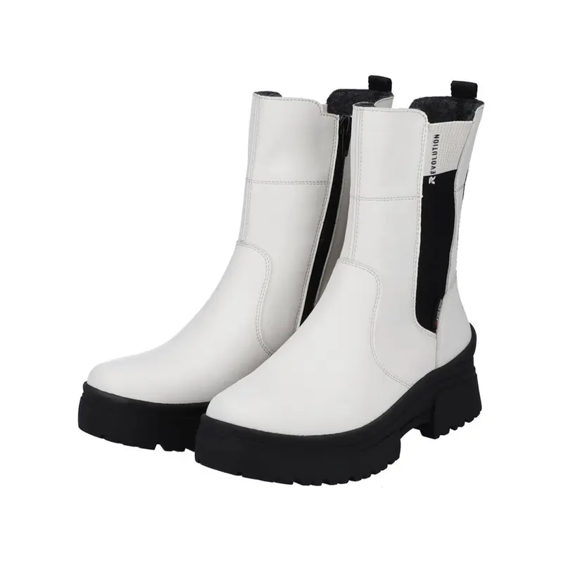 Rieker Rock Chelsea Boots offwhite
