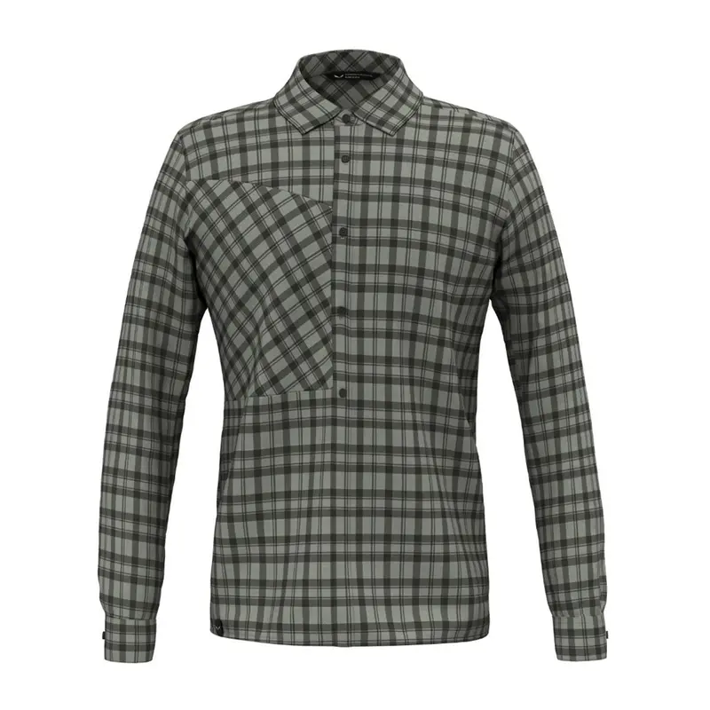 Salewa Fanes Flannel 5 Polarlite Hemd Herren shadow/dark olive