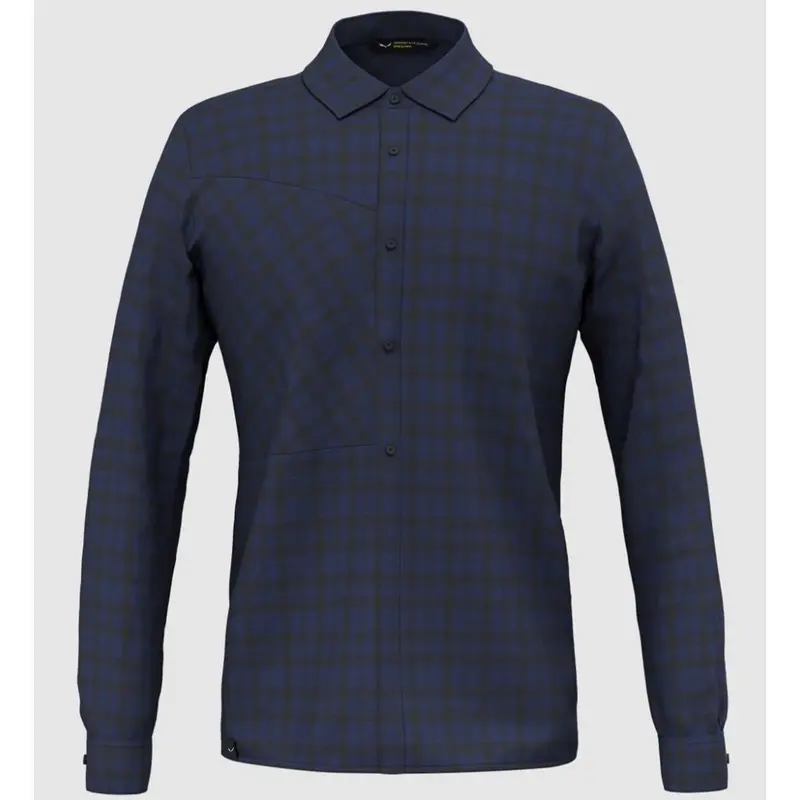 Salewa Fanes Flannel 5 Polarlite Hemd navy / black out
