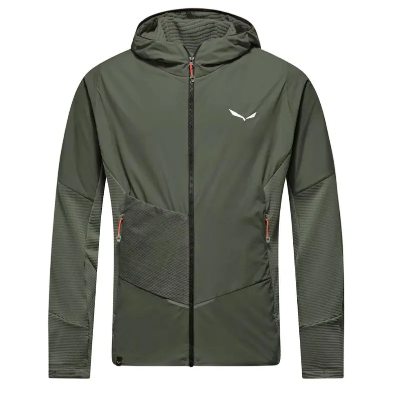 Salewa Pedroc Wind-Kapuzenfleecejacke Men faded green
