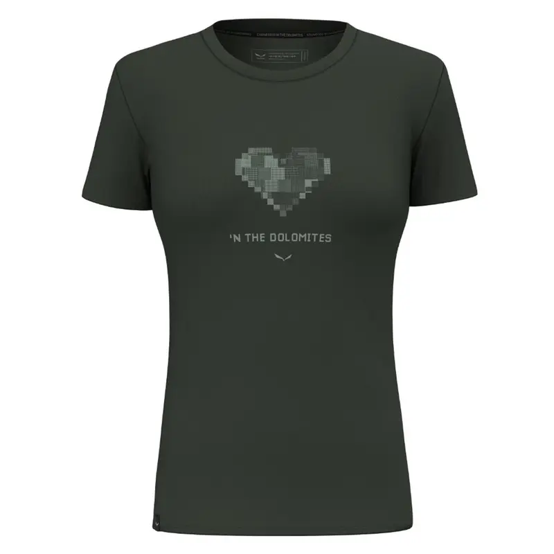 Salewa Pure Heart Dry'Ton T-Shirt Damen dark olive