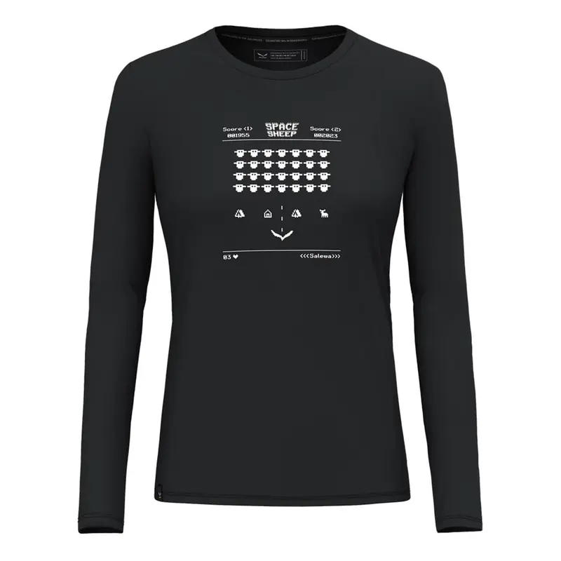 Salewa Pure Space Game Merino Tee W black out