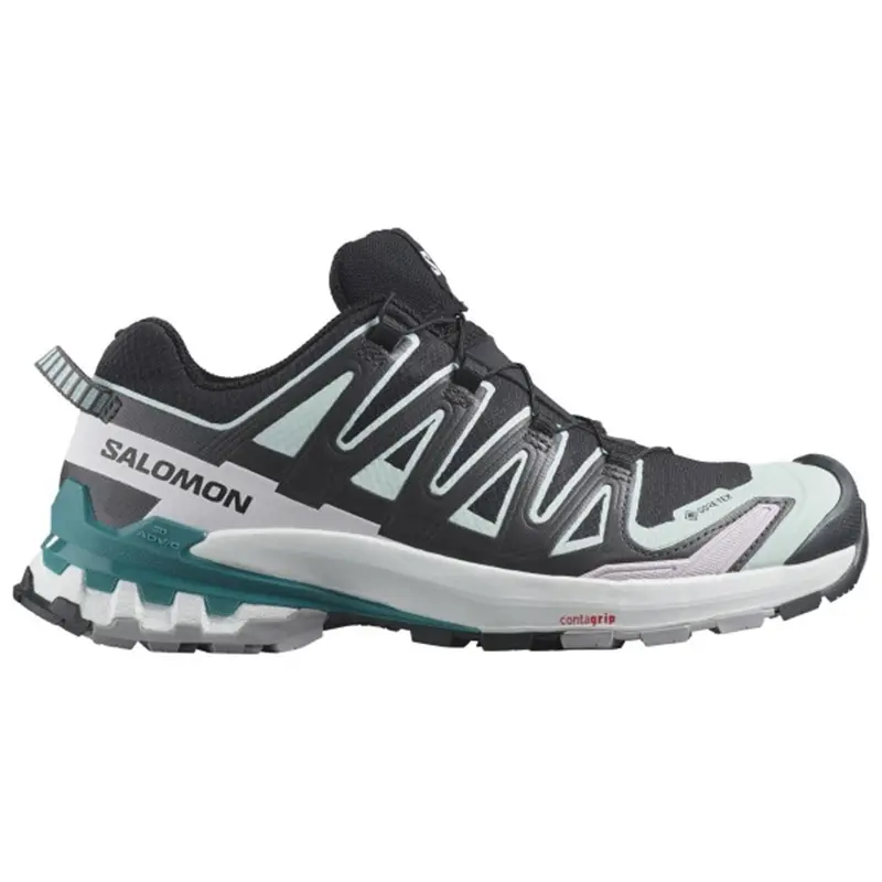 Salomon Trailrunning Schuh Damen XA Pro 3D V9 GTX Black/ Bleached Aqua/ Harbor Blue