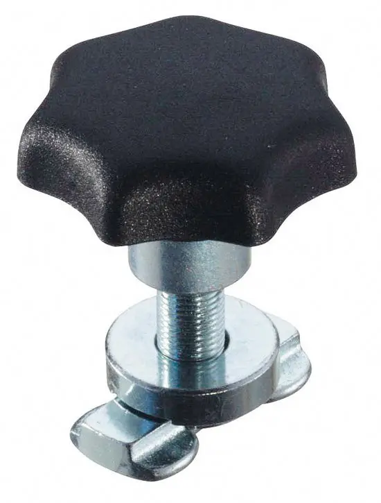 Schraub-Fitting mit Sterngriff, Klemm bereich 7-12mm, Belastbarkeit 2000 daN