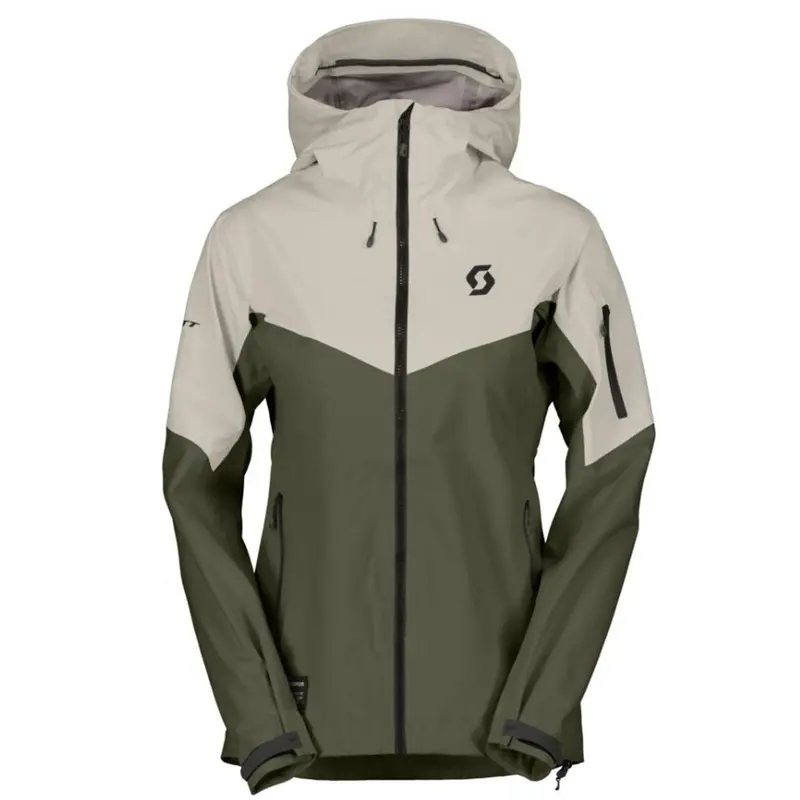 SCOTT Explorair 3-lagige Damenjacke- dust white/douglas green