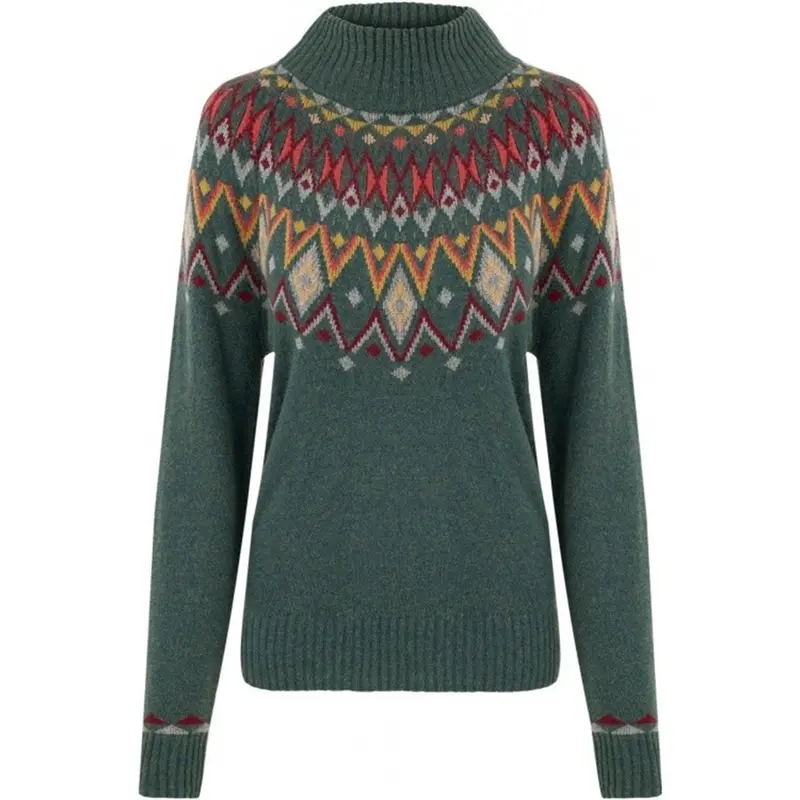 Sherpa Adventure Gear Indu Eco Mock Neck Damen forest
