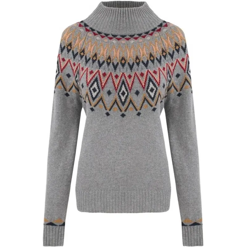 Sherpa Adventure Gear INdu Eco Mock Neck Damen monsoon grey