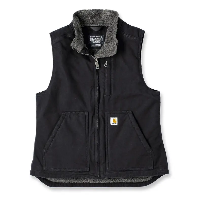 SHERPA LINED MOCK NECK WESTE- RELAXED FIT WASHED w*