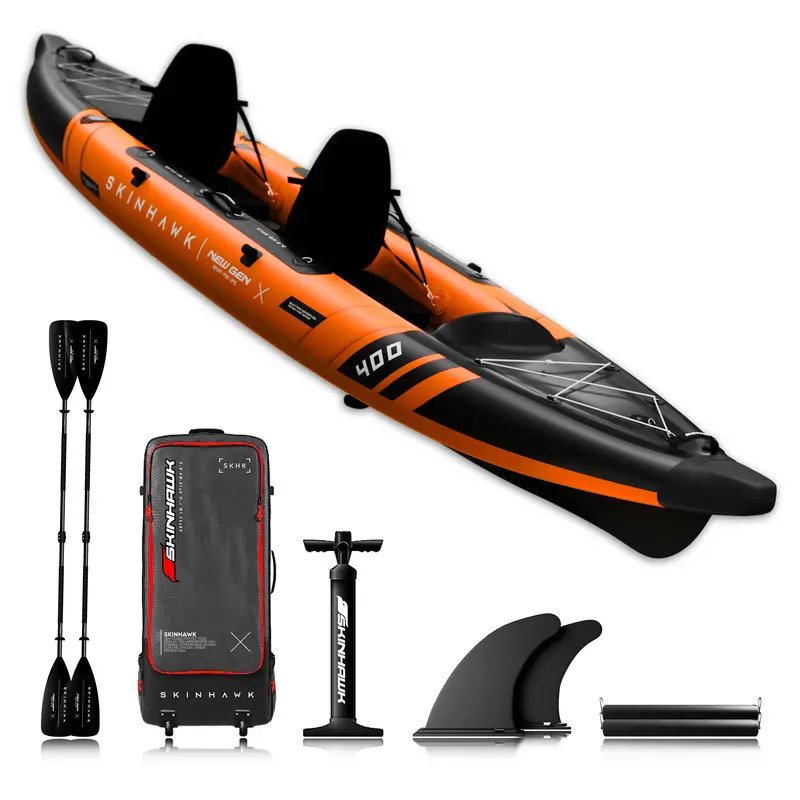 SKINHAWK 2ER PRESTIGE KAJAK 400 CM ORANGE