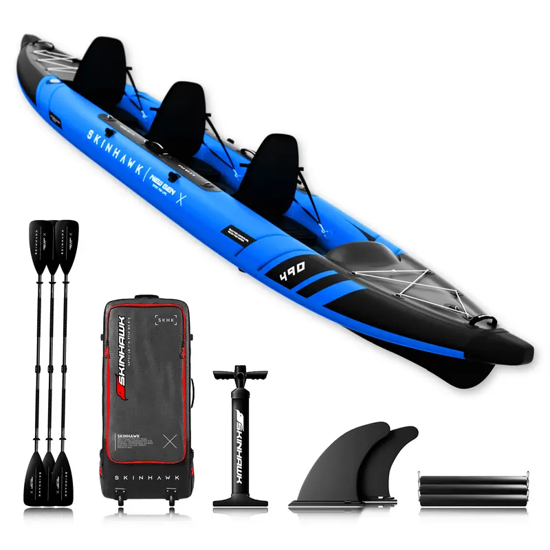 SKINHAWK 3ER PRESTIGE KAJAK 490 CM BLAU