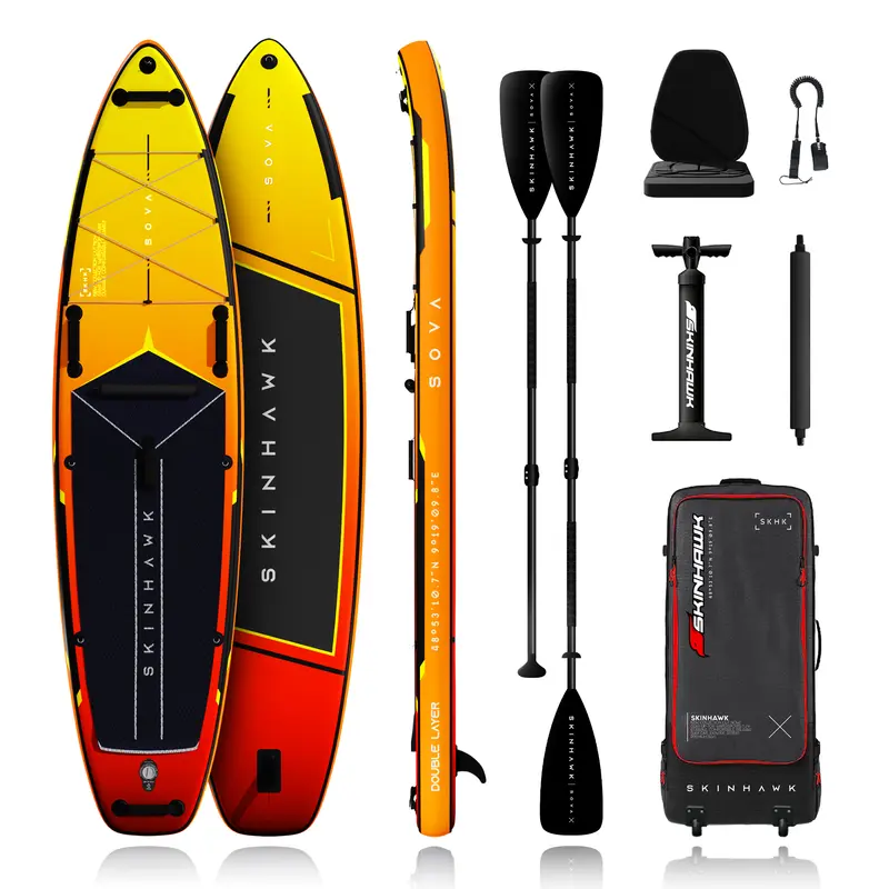 SKINHAWK SOVA12 SUP Board Set 366 x 85 x 15cm ORANGE