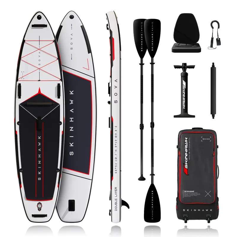 SKINHAWK SOVA12 SUP Board Set 366 x 85 x 15cm WEISS