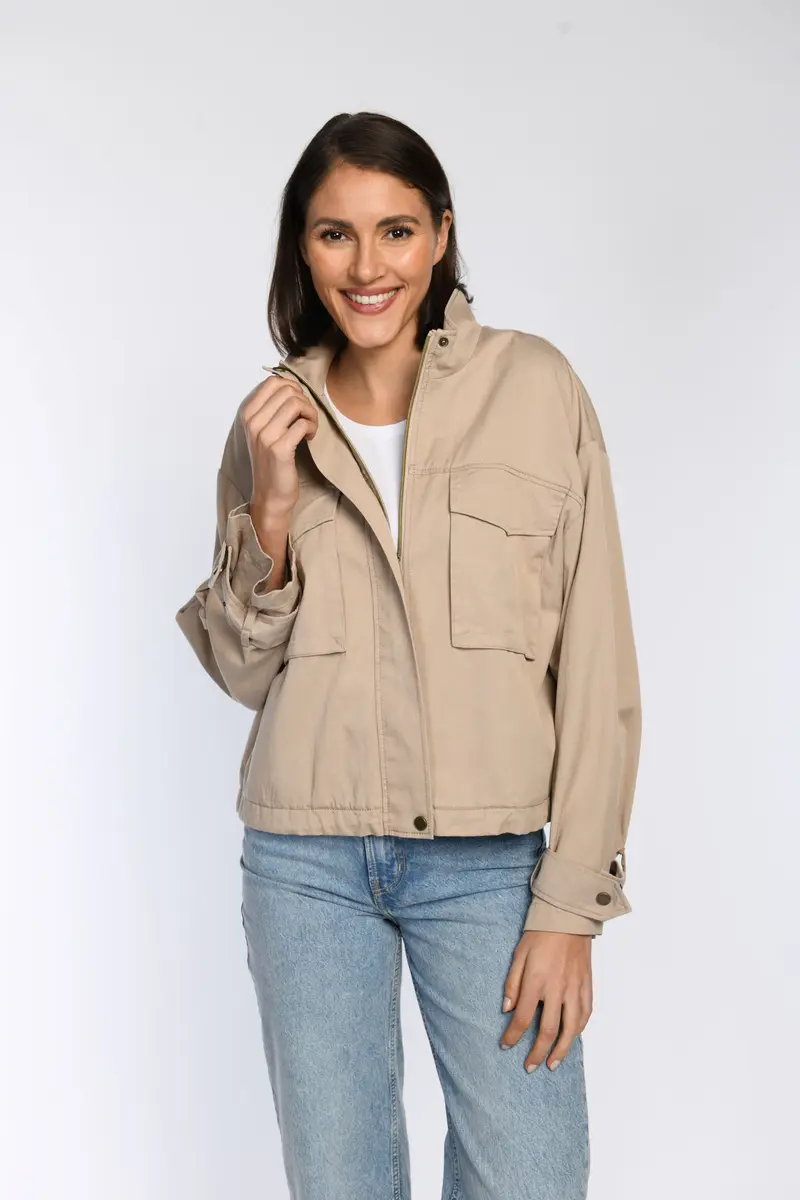 Sportiver Blouson aus weichem Lyocell