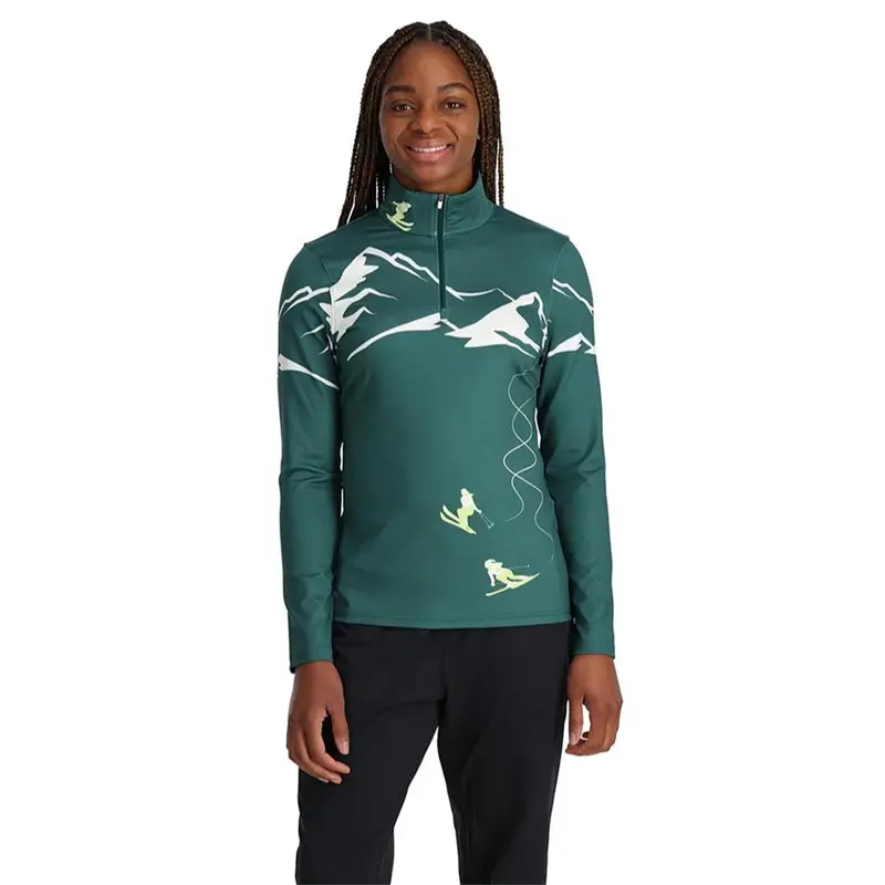 Spyder Figure 8 Half Zip cypress green