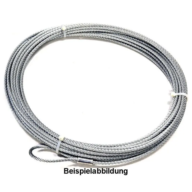 Stahlseil 25m x 12mm m. Haken 3,2 to, MBK 100,89 kN