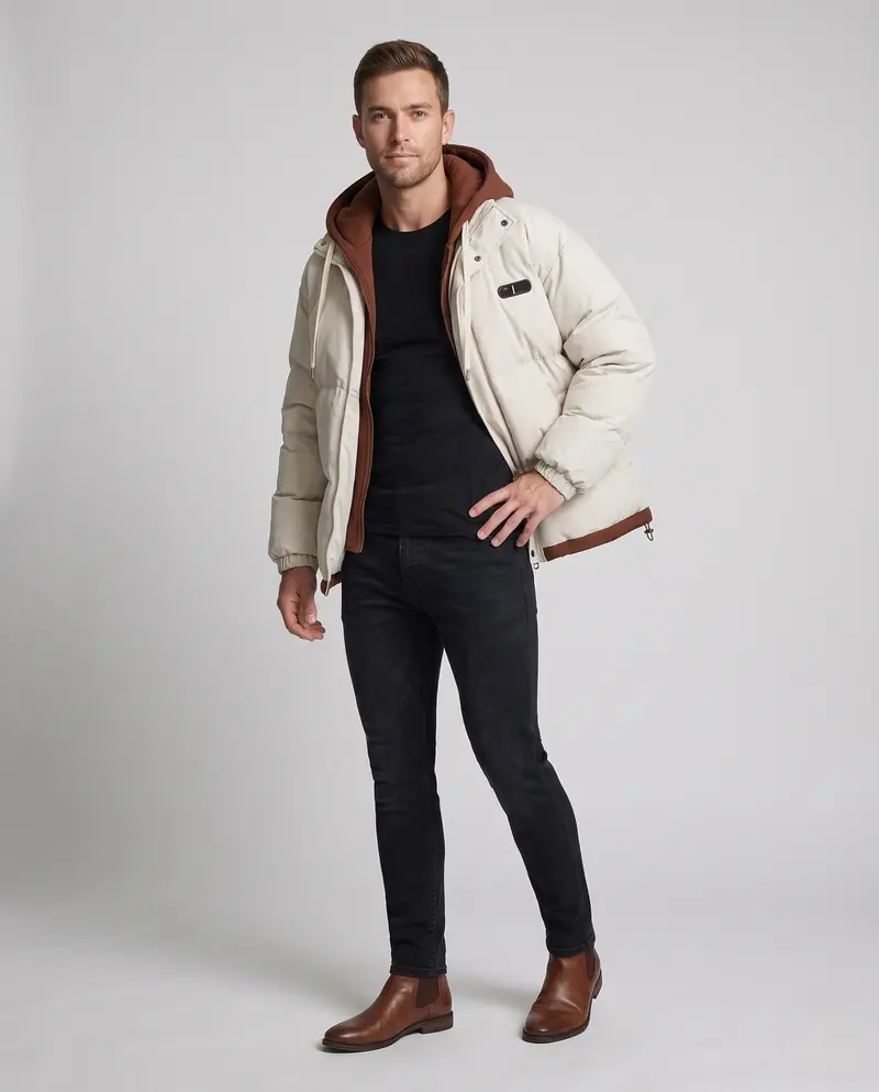 Stylische und warme Daunenjacke Drune für Herren