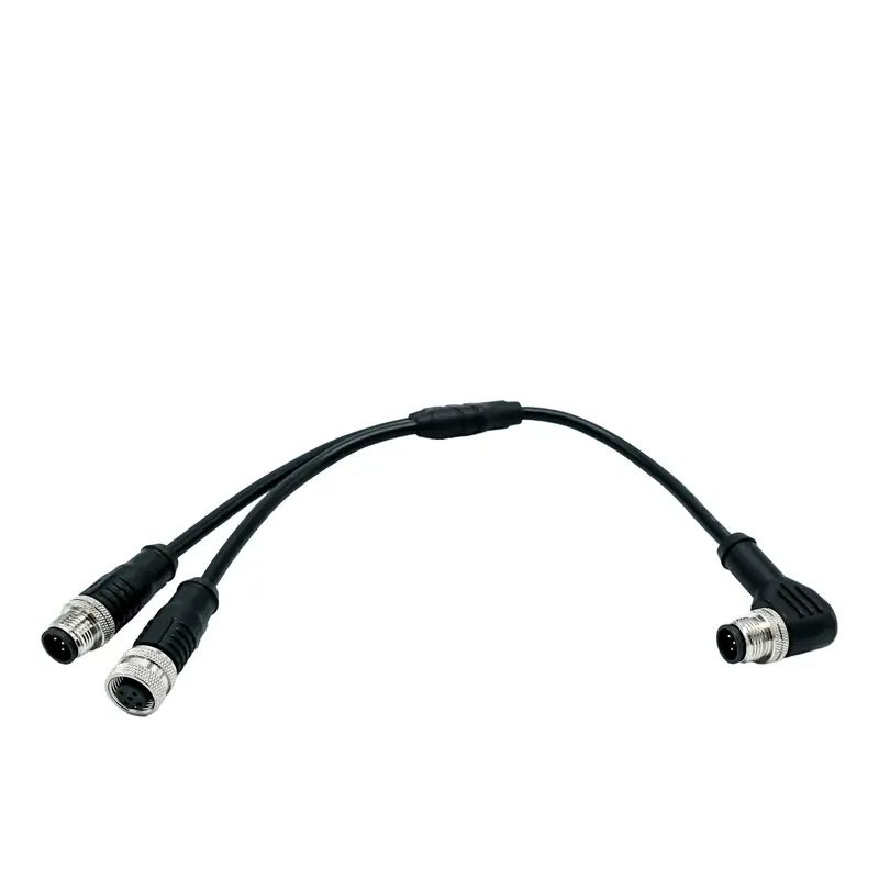 Super B Kabel DNV 0,2m Y-split Rechtwinklig männlich zu gerade weiblich