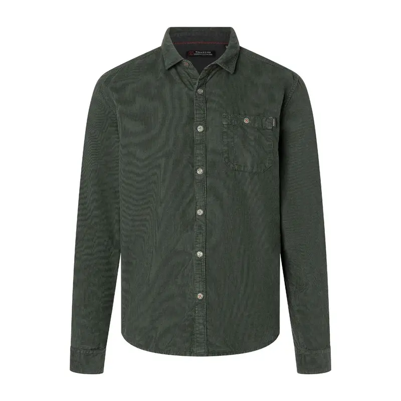 Timezone Corduroy Shirt black olive Herren
