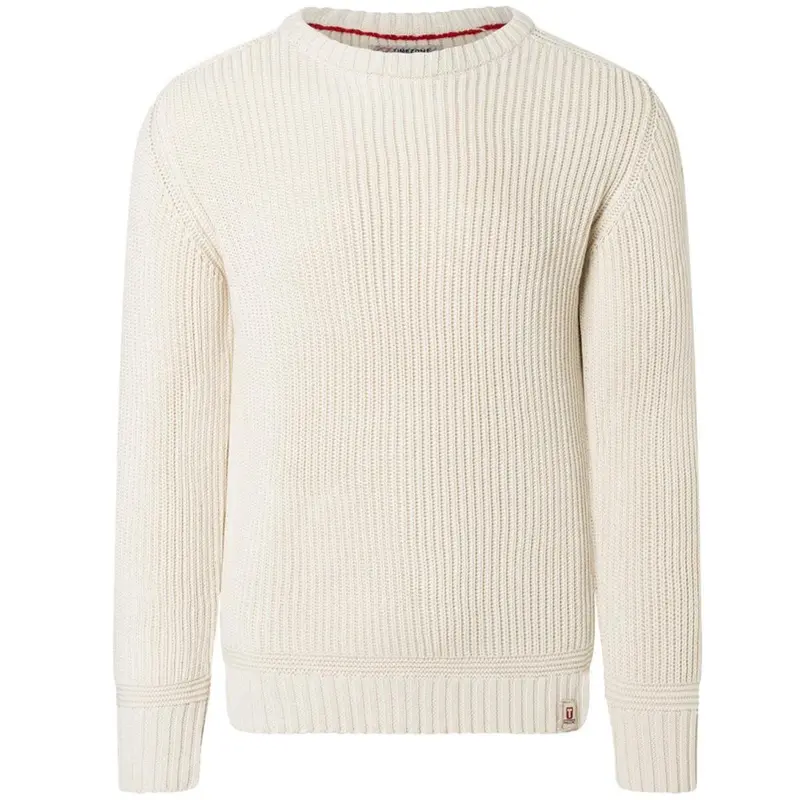 Timezone Heavy Knit Crewneck offwhite melange Herren