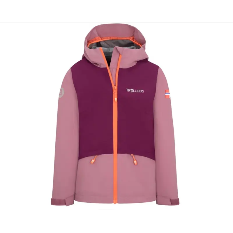 Trollkids Gjende Mädchen Jacke - Orchid/Mulberry/Peach