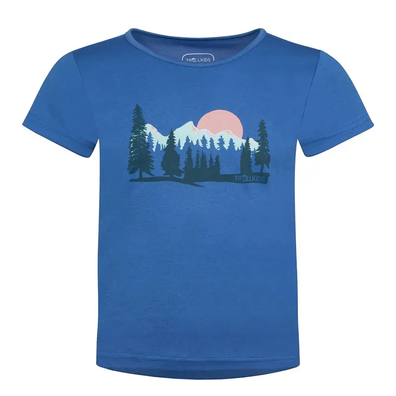 Trollkids Gudvangen Shirt Girls cornflower