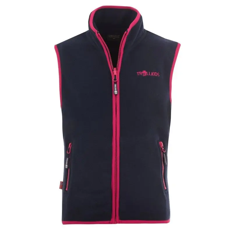 Trollkids - Kids Arendal Vest - navy/pink