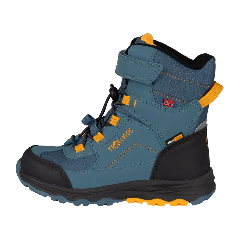 Trollkids Kids Hafjell Winter Boots XT steel blue/mango/black