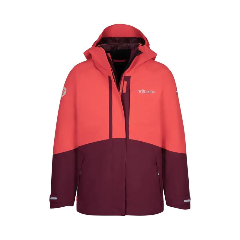 Trollkids Skanden 3in1 Jacket Girls sweet cherry/redwood