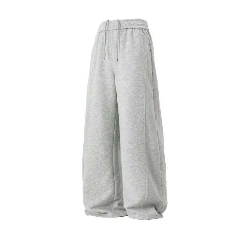 Unisex Extraweite Sweat‑Palazzo‑Hose mit Tunnelzugbund, seitlichen Ripppanelen und French‑Terry‑Innenleben Drune