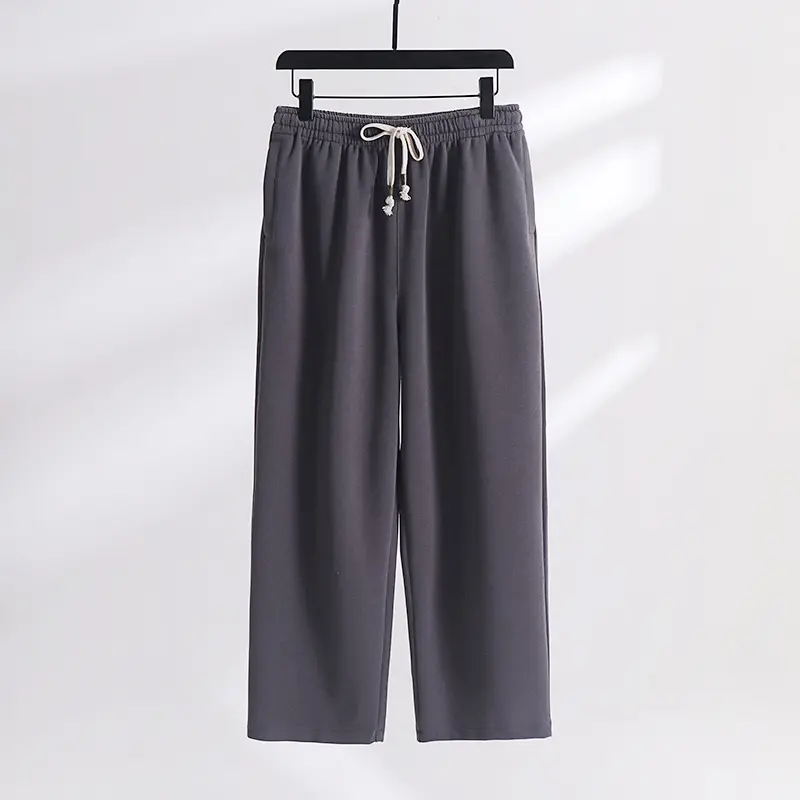 Unisex Gefütterte Fleece-Jogginghose mit elastischem Bund Kordelzug und schmalem Knöchelbündchen Drune