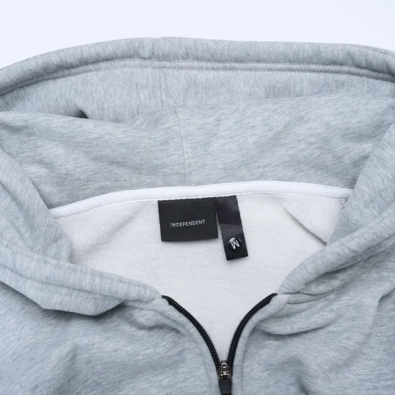 Unisex Kapuzenjacke mit durchgehendem Reißverschluss, entspanntem Oversize-Schnitt und Kängurutasche Drune